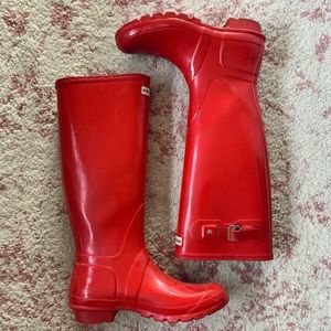 Red Hunter Rain Boots